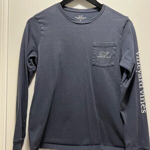 Vineyard Vines Navy Long Sleeve Tee